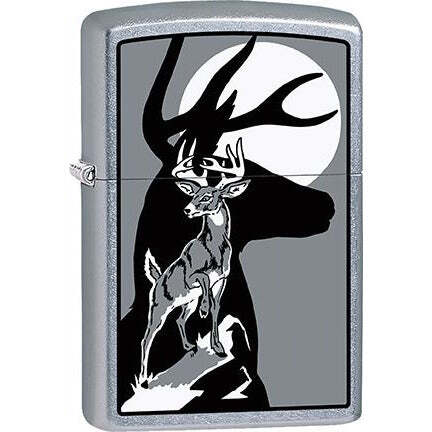 Zippo Windproof Metal Design Fire Lighter - Moonlight Deer