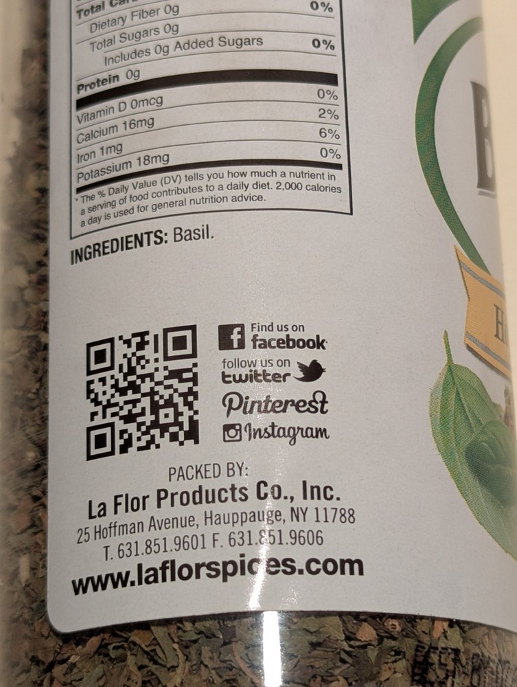 Basil Leaves 1.75oz (50g)