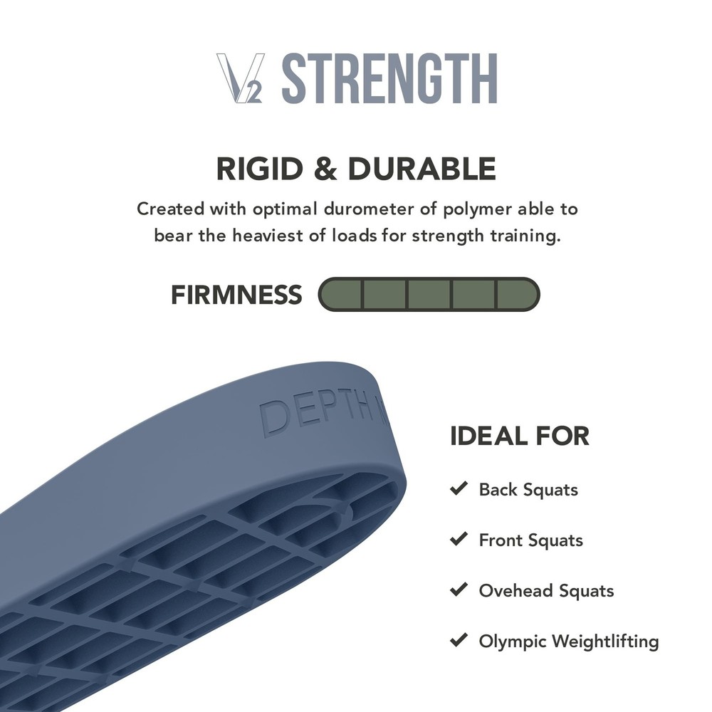 Strength™ Heel Lift Inserts (Pair) (Medium) - Ideal for Bodybuilding, Olym
