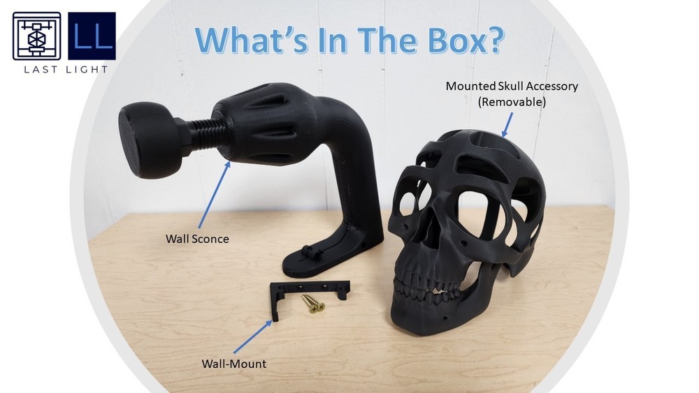 Skull + Helmet Display Package - Unlit Version