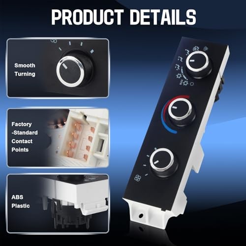 Front Climate Control Module Compatible with 1996-2020 Chevy Express 1500 2500