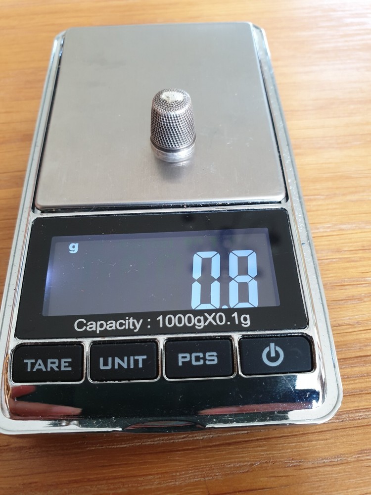 Antique Solid Sterling Miniatures Thimble