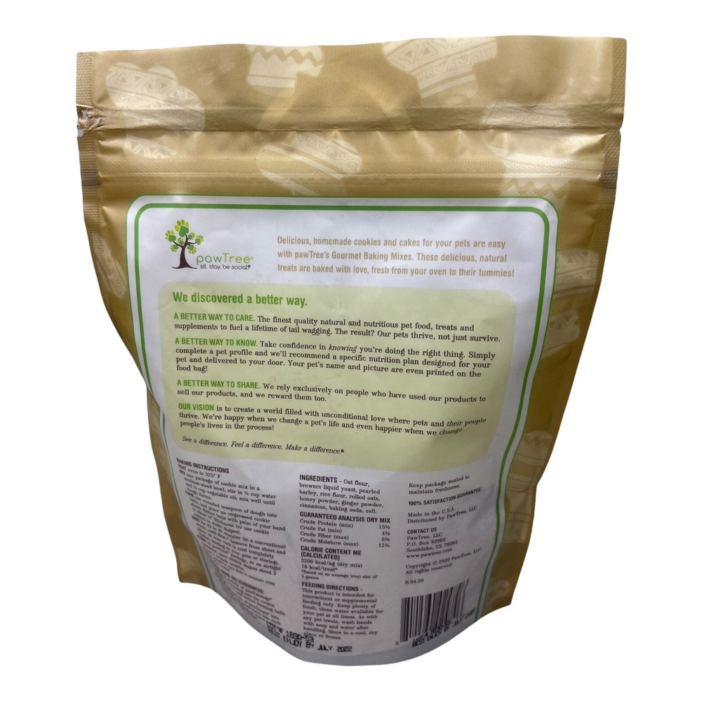 Paw tree Gourmet Baking Mix GINGERLICIOUS SNAPS