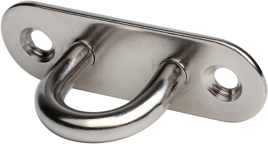 10-Pack 304 Stainless Steel Ceiling Hook Ring Hooks 1. 8 inch M5 Strip Type E...