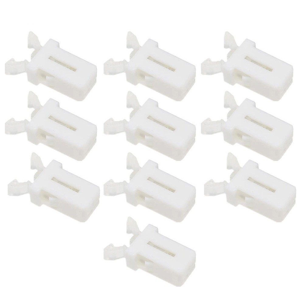 20PCS Replacement Latch for Trash Can Lid Self Locking Bin Switch White