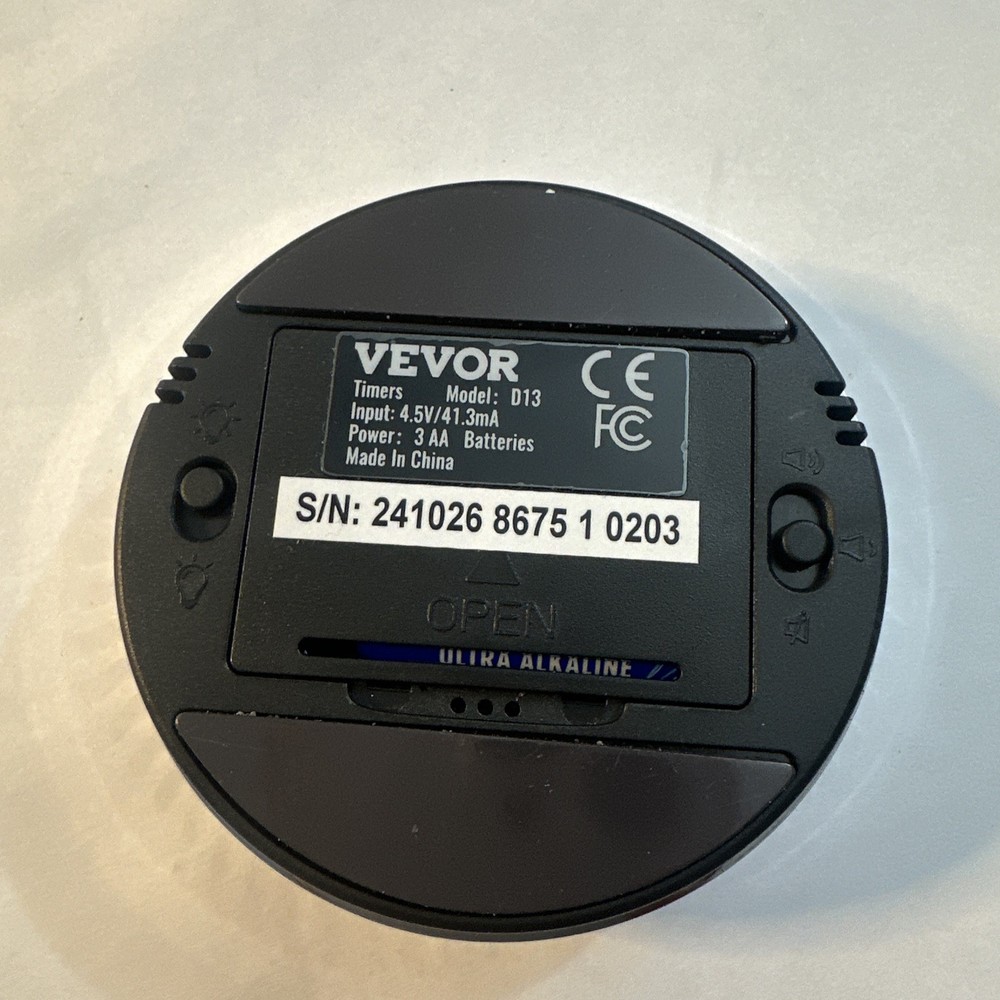 VEVOR Digital Kitchen Timer Magnetic Countdown Countup Timer & Large LED Display