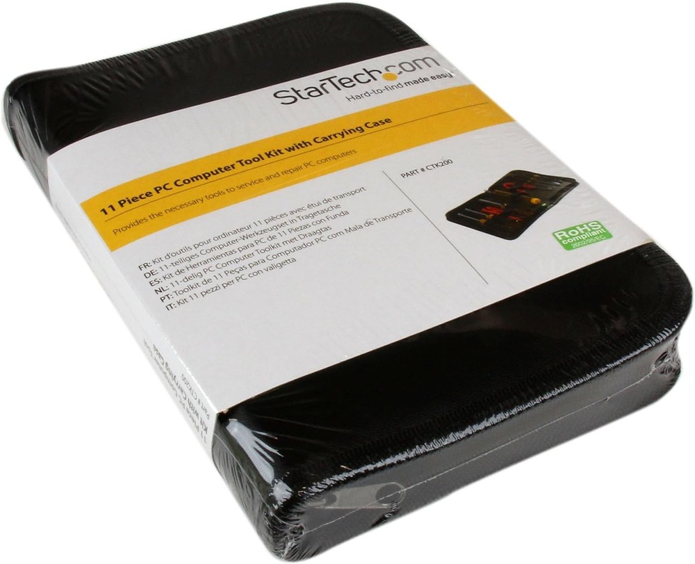 StarTech.com 11 Piece Computer Tool Kit - PC Repair Tool Kit with Zippered Vinyl
