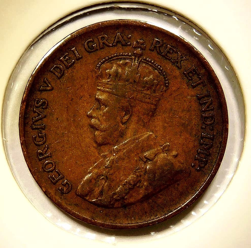 1929 Canada Small Cent King George V