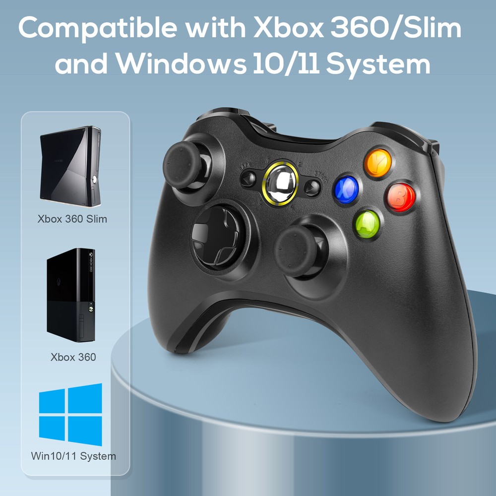 Wireless Controller For PC Compatible With Xbox 360 /Windows 7 8 10 11 Gamepad