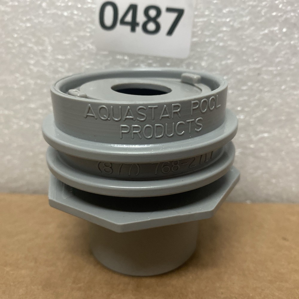 Aquastar 300-308 White 1-1/2" Pool Flush Mount Return Fitting