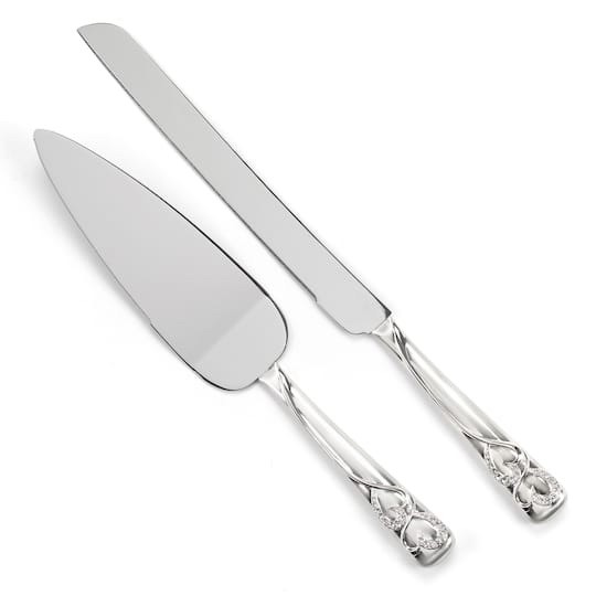 Sparkling Love Cake Server Set with Rhinestones