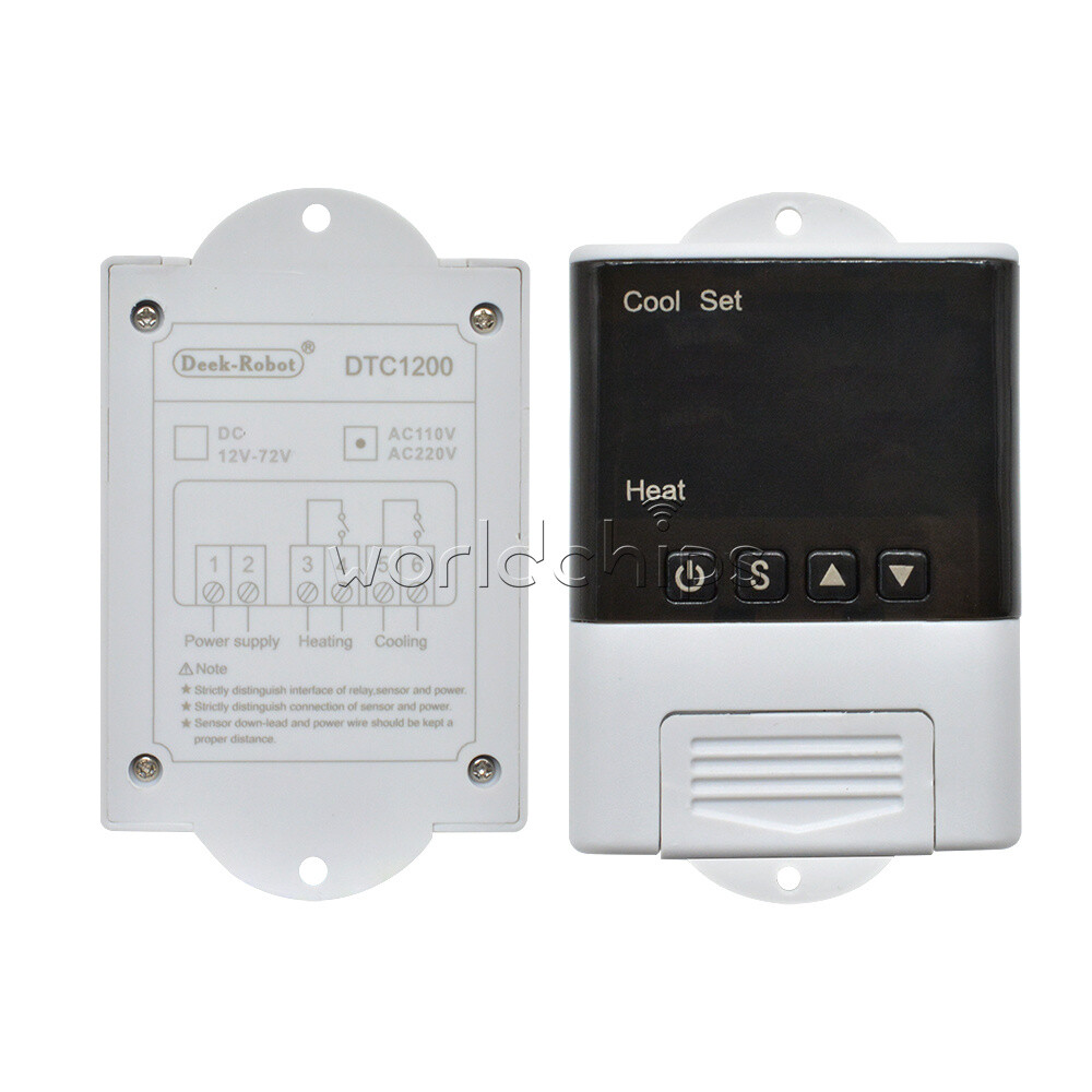 DTC1200 AC 110V-230V Digital Intelligent Temperature Controller + NTC Sensor