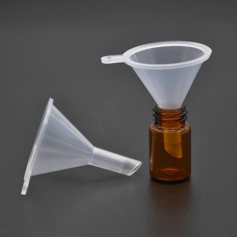 10pcs Small Plastic For Perfume Diffuser Bottle Mini Liquid Oil Funnels Lab US