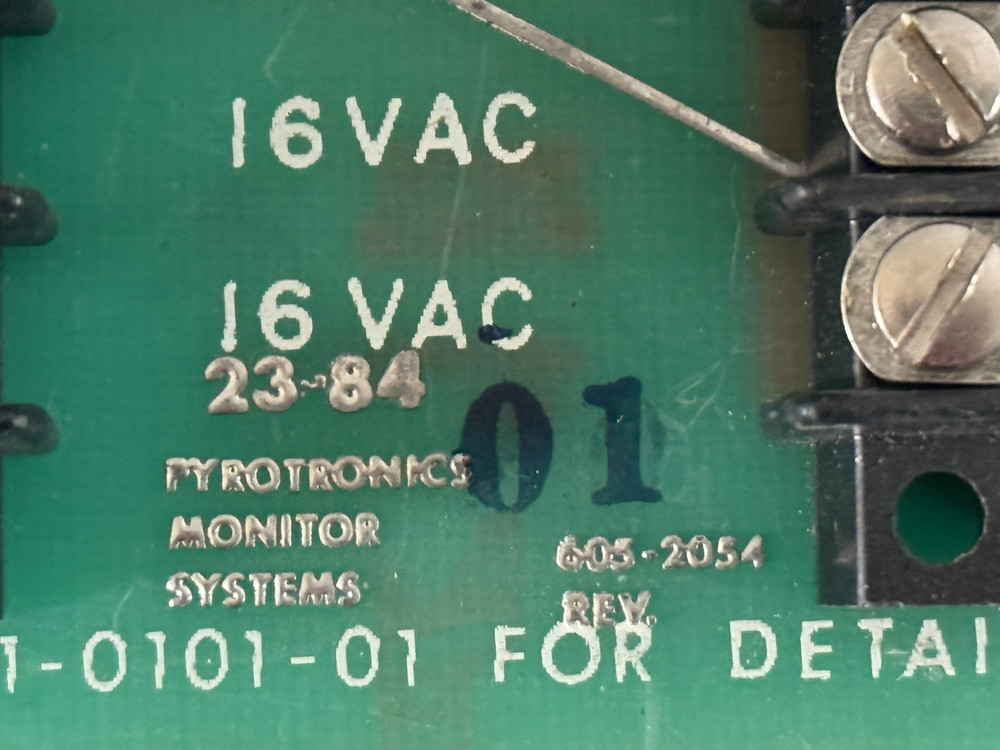 REFURBISHED Pyrotronics 605-2054 Circuit Board