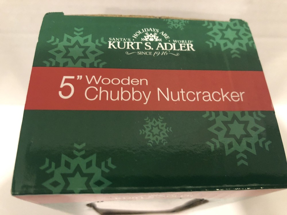 5" Wooden Chubby Nutcracker By Kurt S. Adler