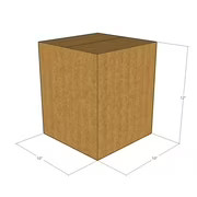 20 10x10x12 Kraft Brown Corrugated Shipping Boxes Multi-Depth 32 ECT