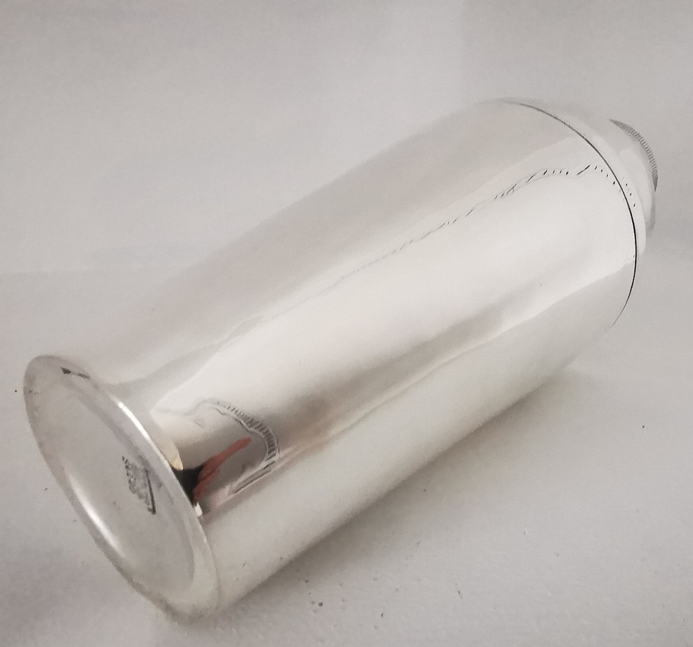 Fine Antique Solid Silver 3pc Cocktail Shaker - Mauser C.1899.