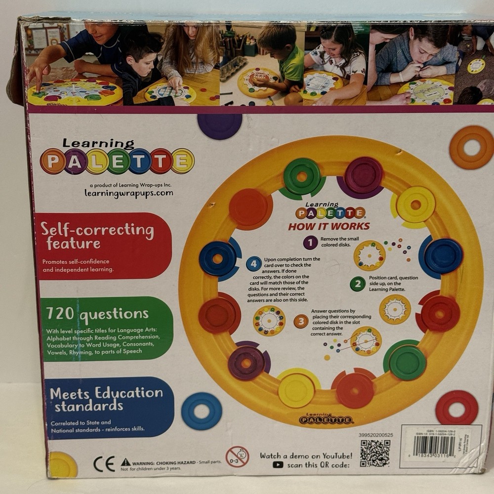 Learning PALETTE Reading Level 1 Self-Correcting Educational Fun & Engaging