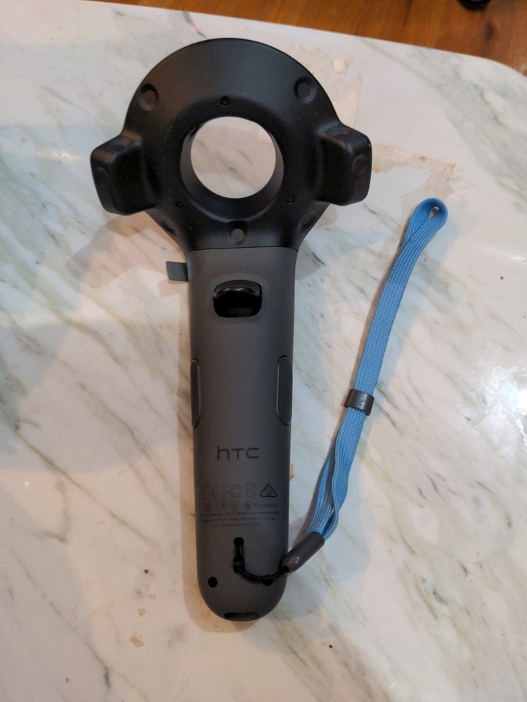 HTC Vive VR Virtual Reality Wand Controller (Single) Black w/ Wrist Strap