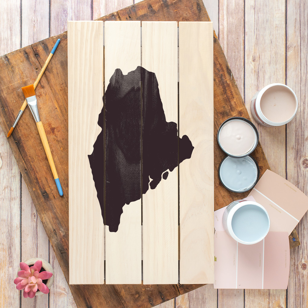 Maine State Stencil - Durable & Reusable Mylar Stencils