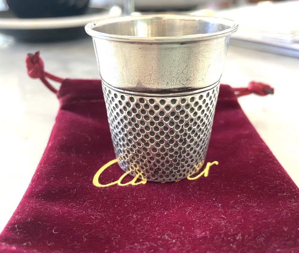 Cartier Sterling Silver Cup. Thimble