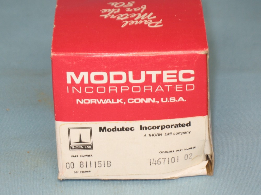 MODUTEC ~ MODEL # 00811151B ~ ANALOG PANEL METER ~ NOS