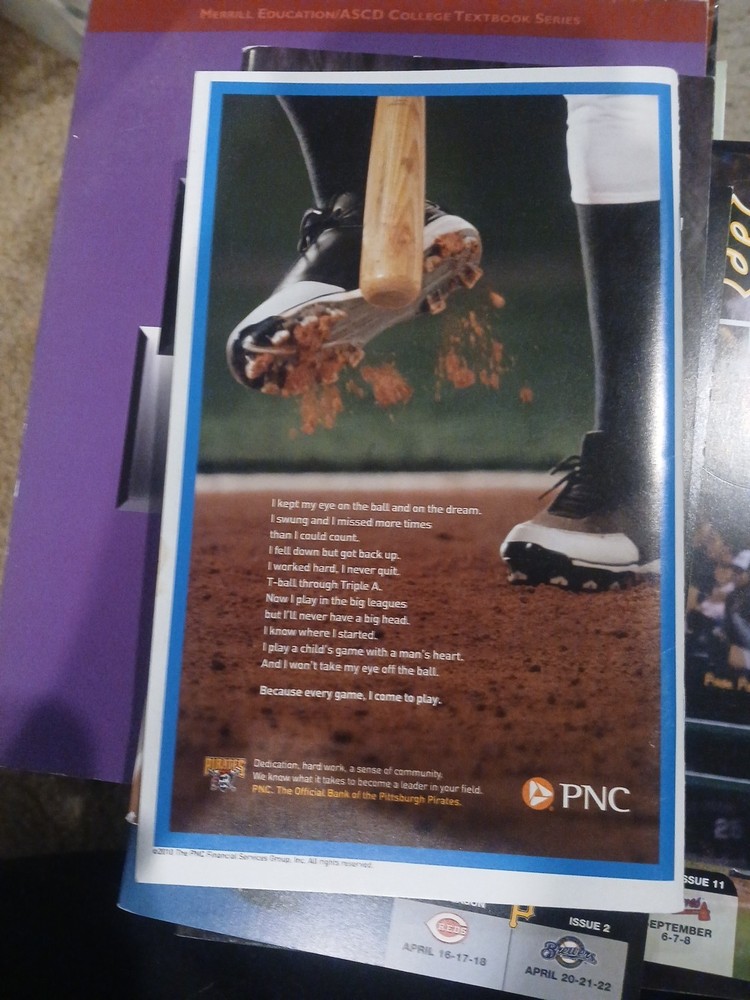 Pittsburgh Pirates First Pitch 2010 Program #12 featuring pitcher Joel Hanrahan