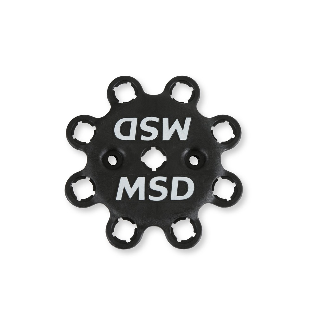 84333 MSD Distributor Cap - V8 - HEI Terminals - Black - Spark Plug Wire