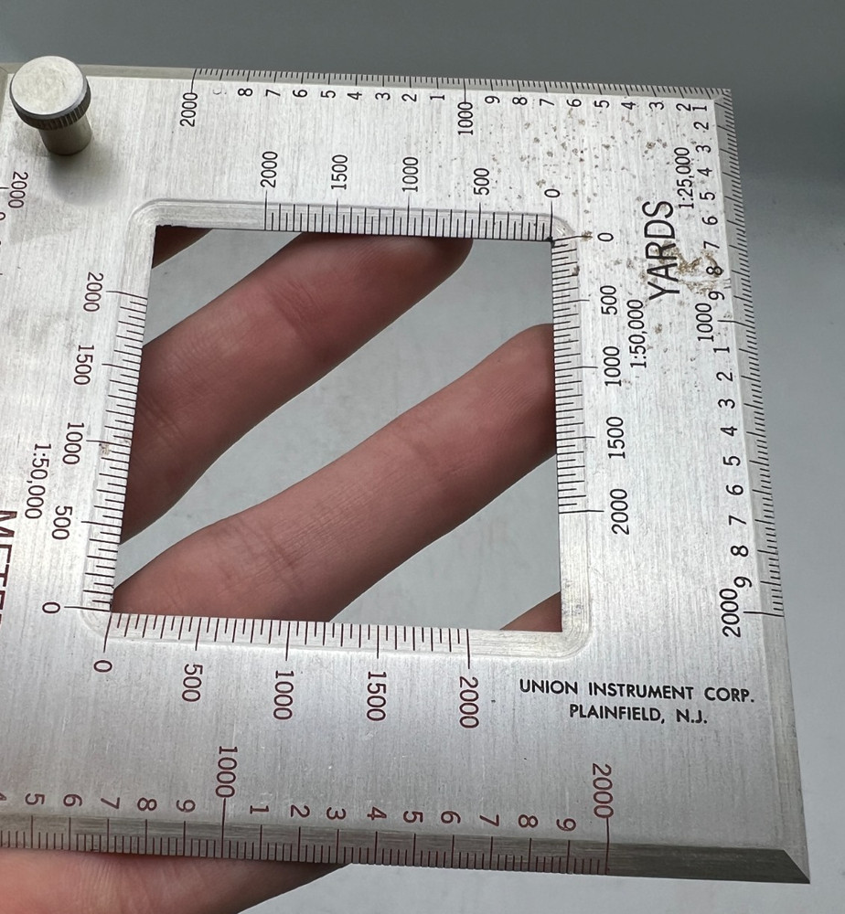 Union Instruments NJ Map Scale Reader Plotter Tool