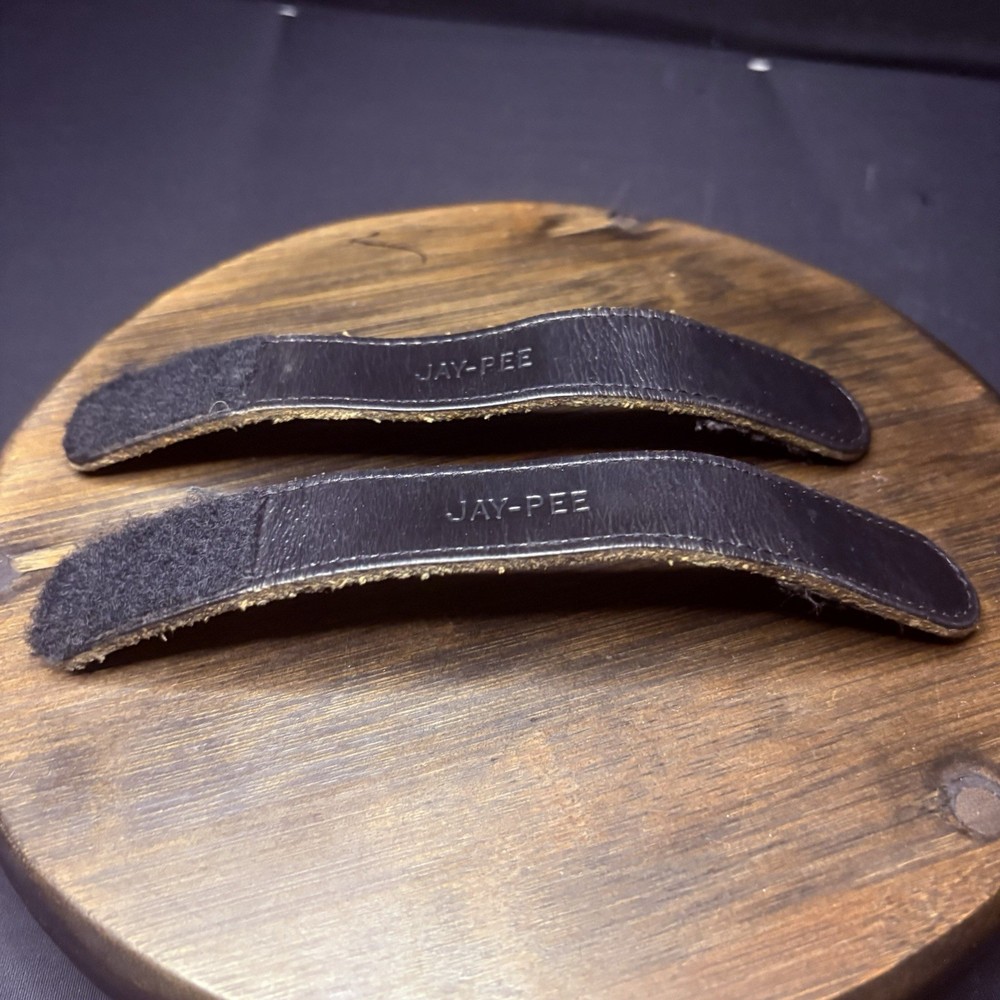 Jay-Pee Leather Belt Keeper - 2 Pack Hook & Loop Closure High Gloss 1"x 7.5"