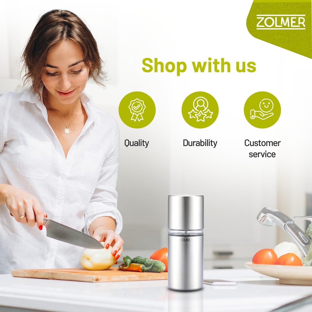 ® Nutmeg Grinder Mill with Storage Container | Extra Sharp Grinder for Finest...