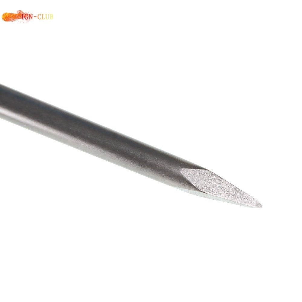 6-Pack High Quality Concrete Drill Bit Set Includes Point Chisel And Flat Chisel