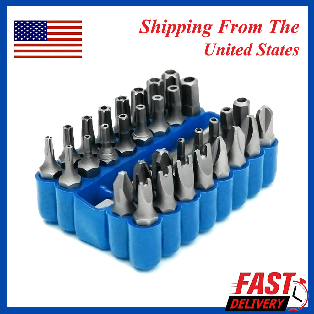 Bit Set Tamper Proof Security Torq Hex Star Spanner Tri Wing Screwdriver 33 Torx