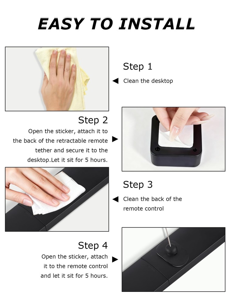 MERDTTES 6.5 Ft Retractable Remote Control Tether Locks, Security 2 PCS