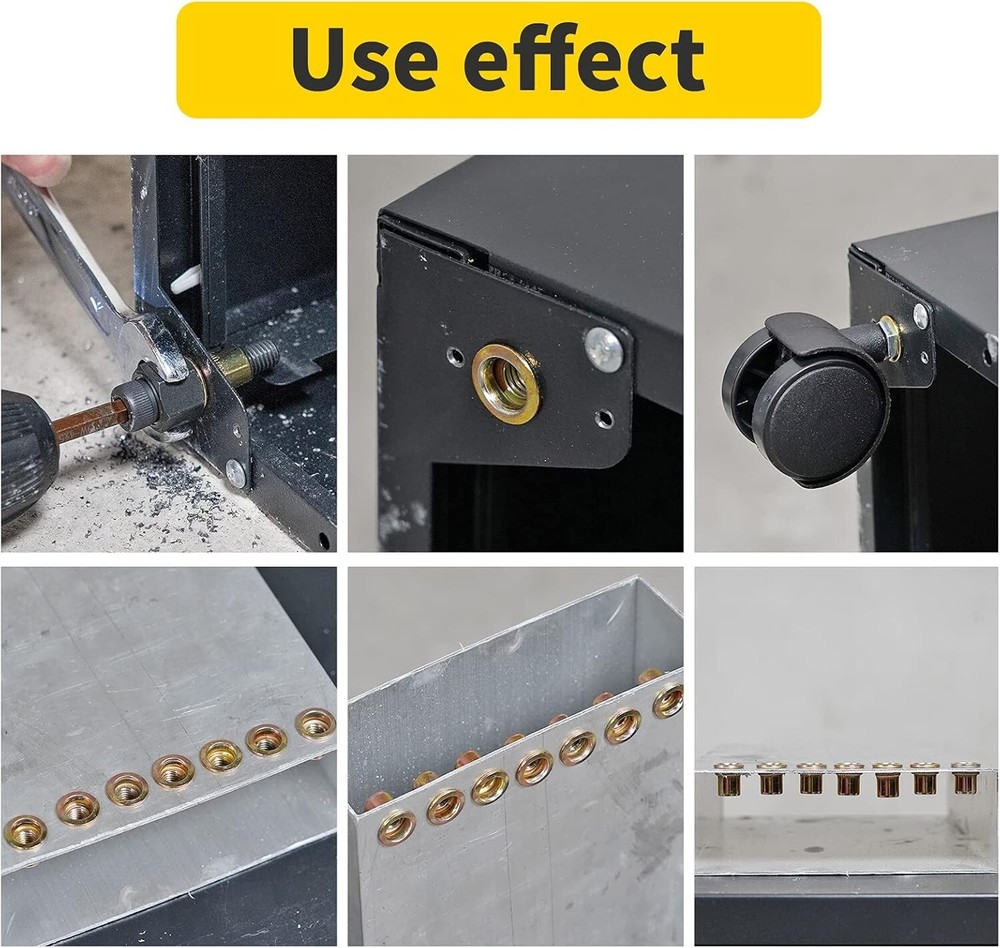 Rivet Nut Tool, Hand Nuts Riveter, Rivnut Tool with Metric and SAE, Rivet Nut