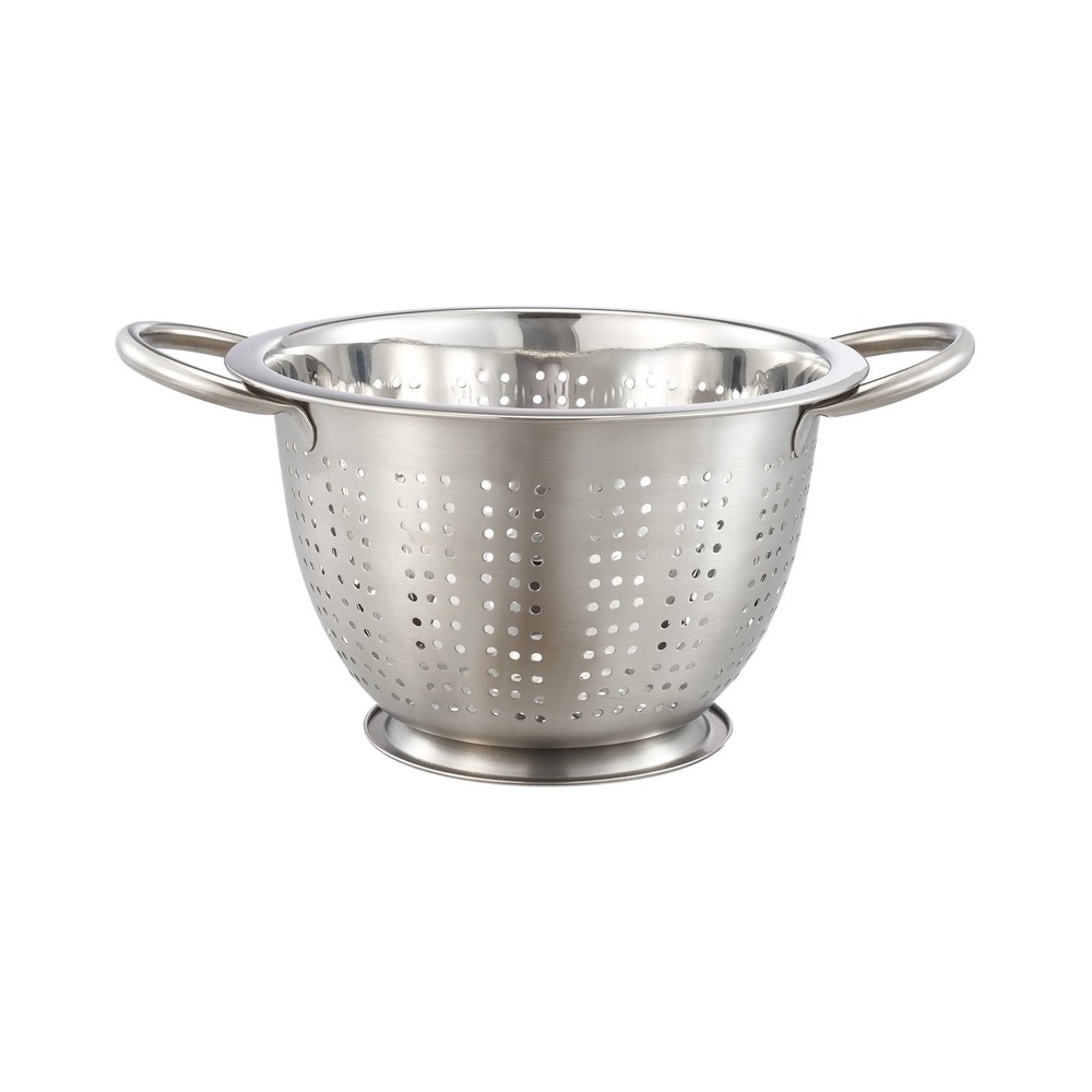 SS 3QT Multi-Use Colander for Straining, Draining & Rinsing Pasta,