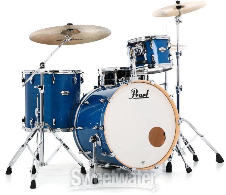 Pearl Professional Maple 3-piece Shell Pack - Sheer Blue