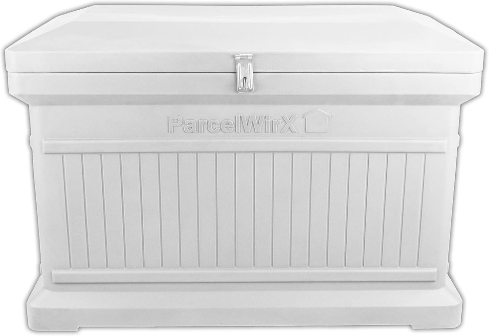 Parcelwirx Lockable Horizontal Storage Cabinet - Slate Grey Package Box