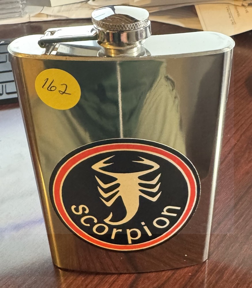 NEW SCORPION SNOWMOBILE ALUMINUM FLASK (679)