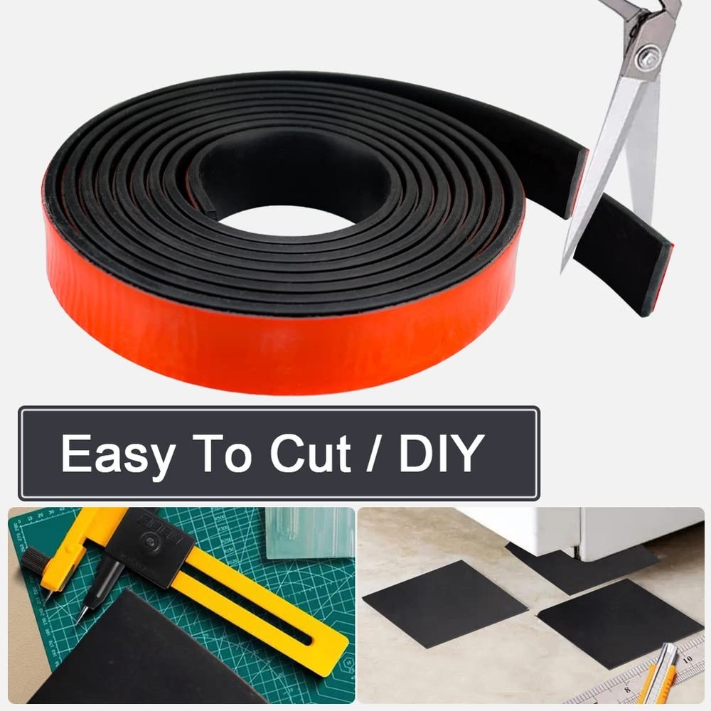 Adhesive Rubber Strips with Adhesive Backing Self Stick Neoprene Solid Rubber