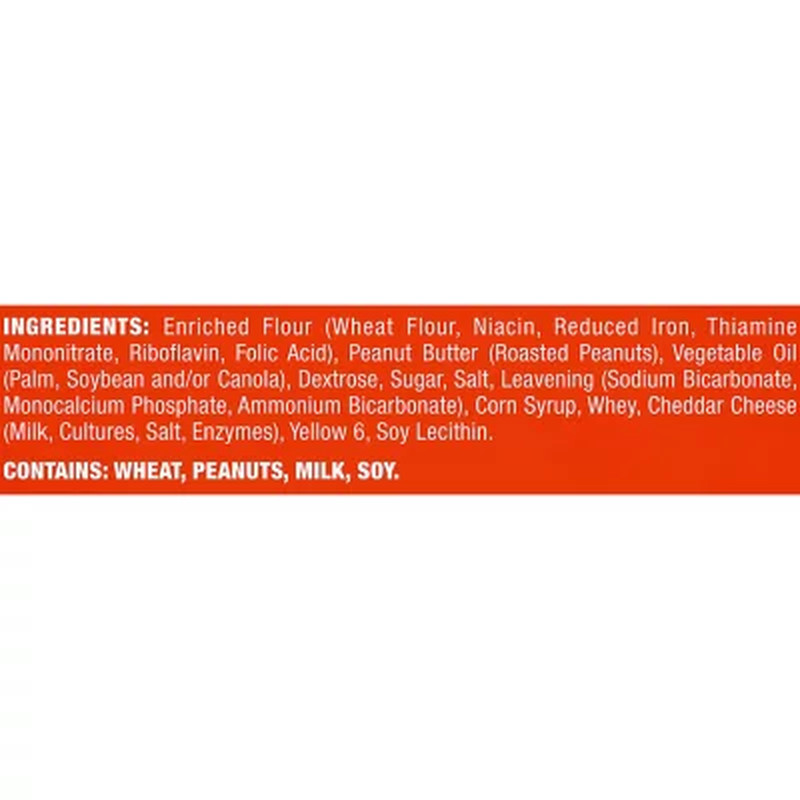 Lance ToastChee Peanut Butter Crackers - 1.52 oz - 40 Pack - Convenient Snack