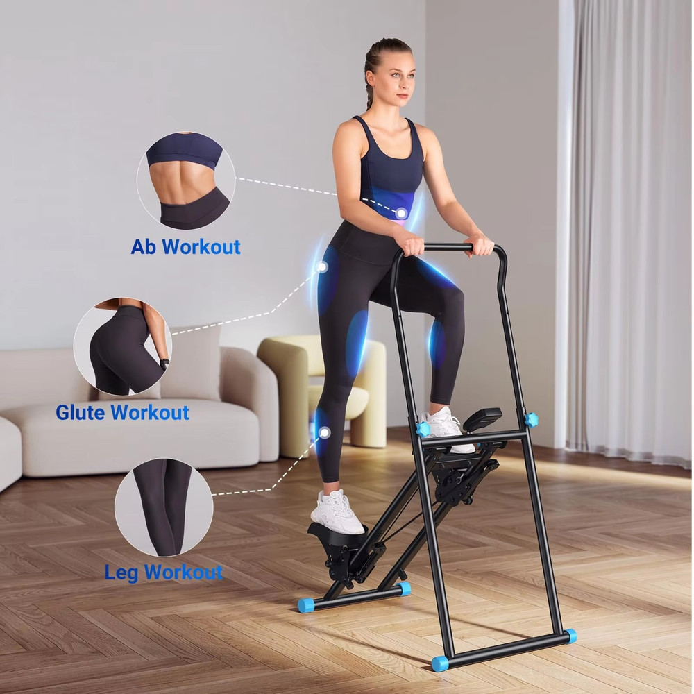 Stair Stepper Home Gym Exercise Vertical Climber Machine Folding Cardio Stepper