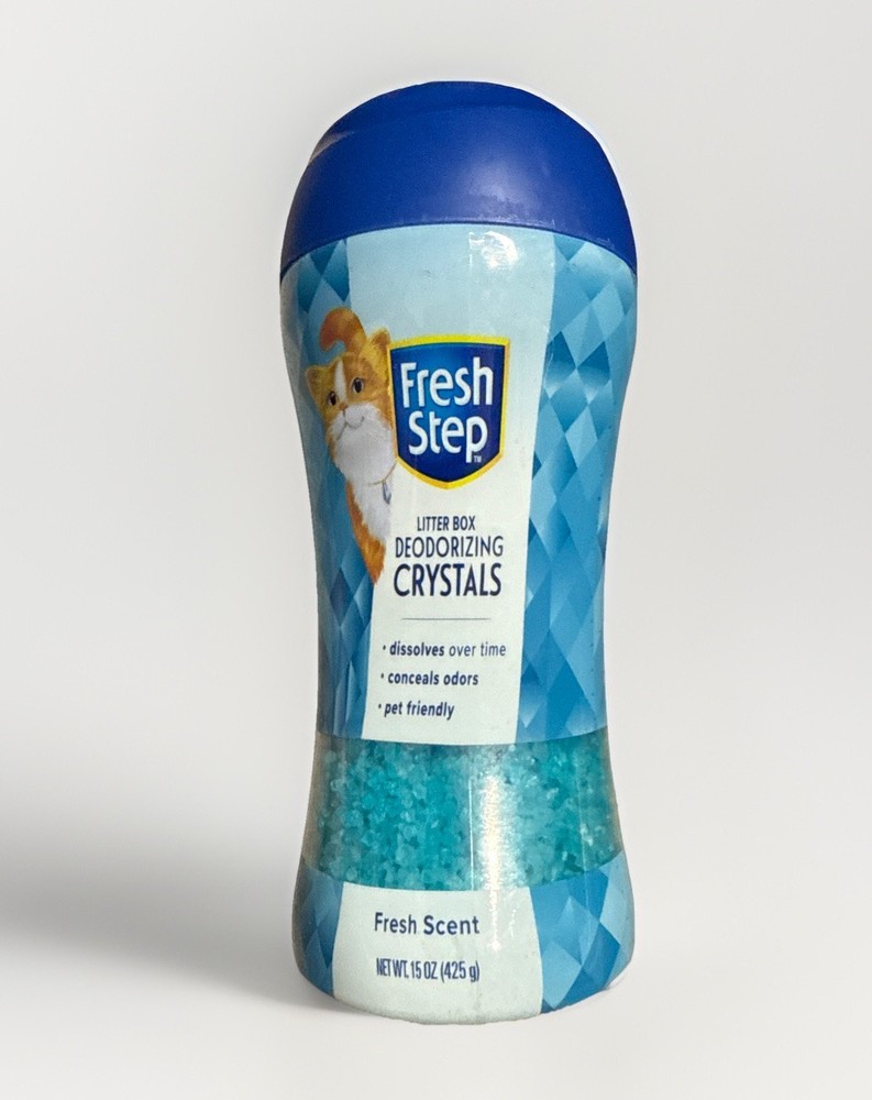 (2 pack) Fresh Step, Fresh Scent Cat Litter Box Deodorizing Scent Crystals,15 oz