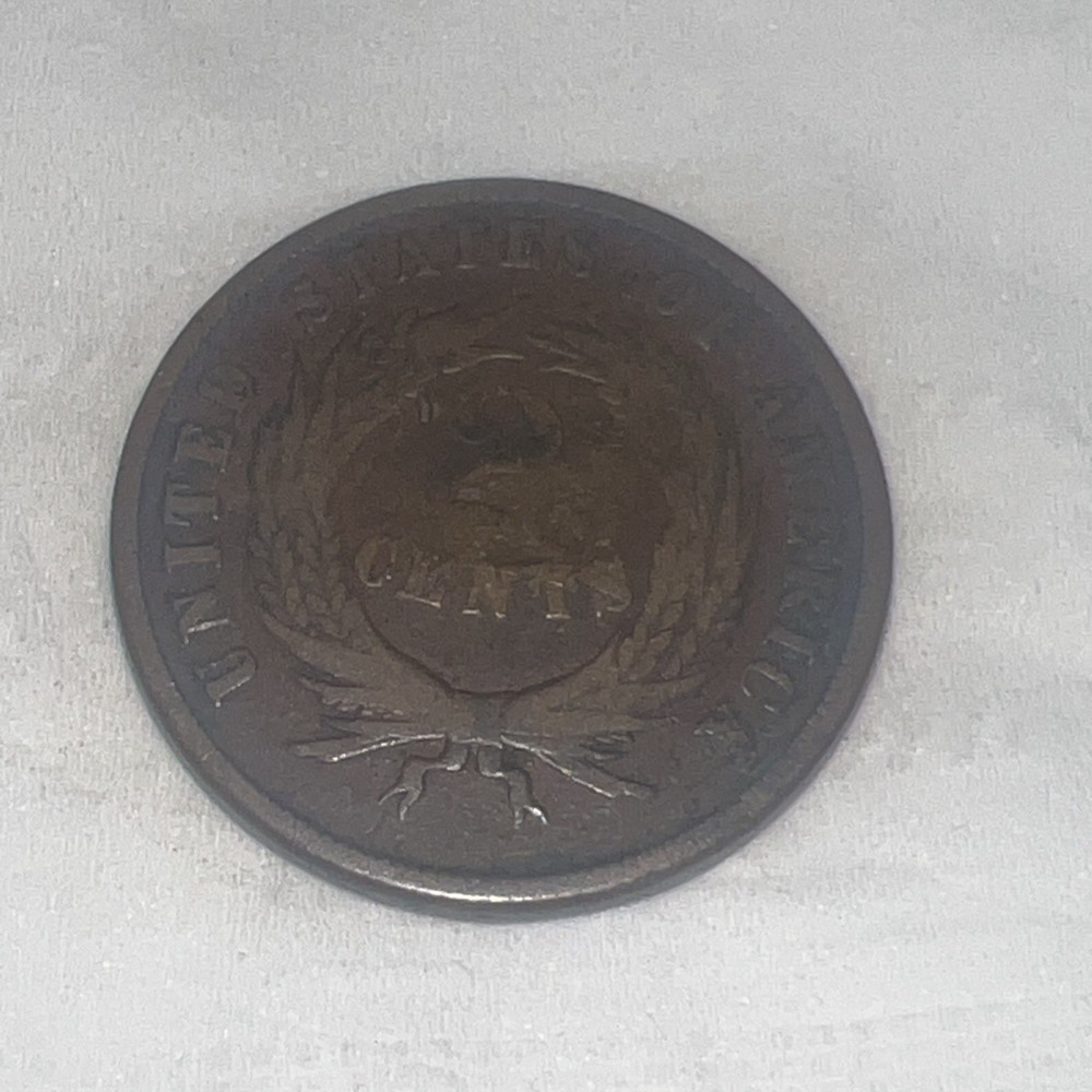 1868 TWO CENT PIECE 2 CENTS Z-155