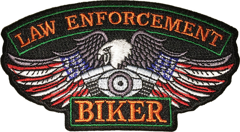 LAW ENFORCEMENT BIKER PATCH