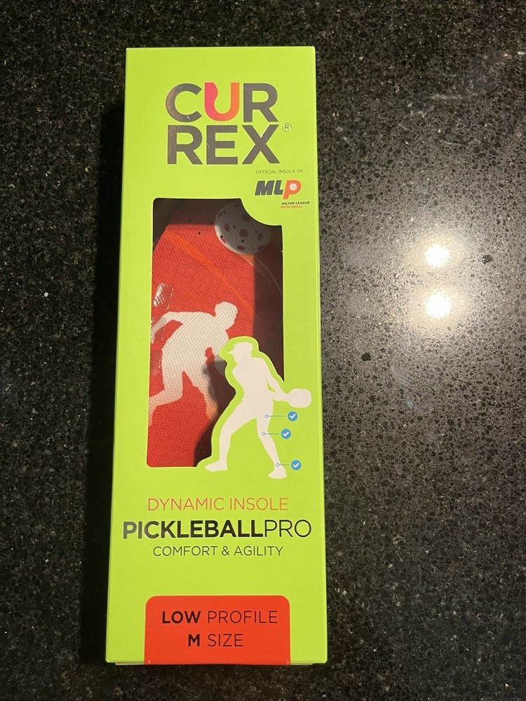 Curex Pickleball Pro Insoles Size M Low Profile