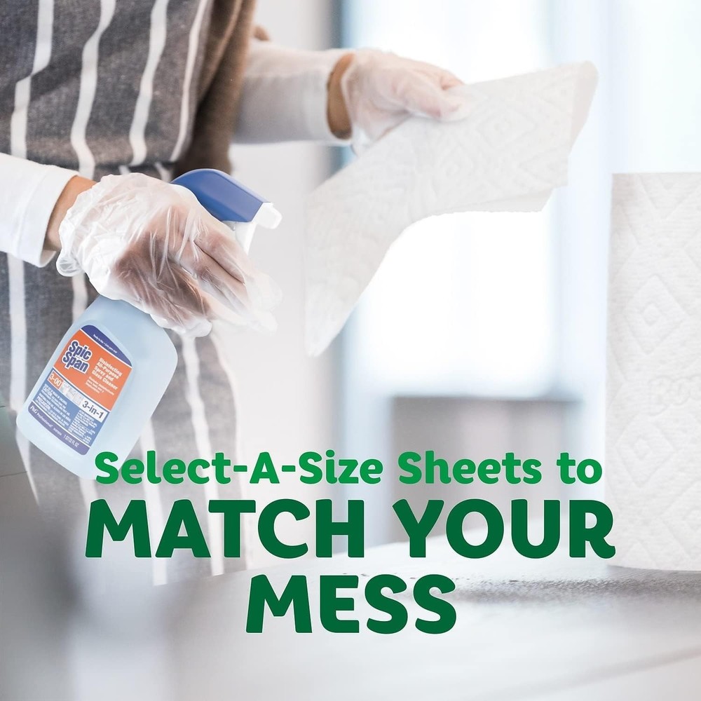 Bounty Select-A-Size Paper Towels, Double Rolls 6 = 12 Double Rolls, 82 Sheets
