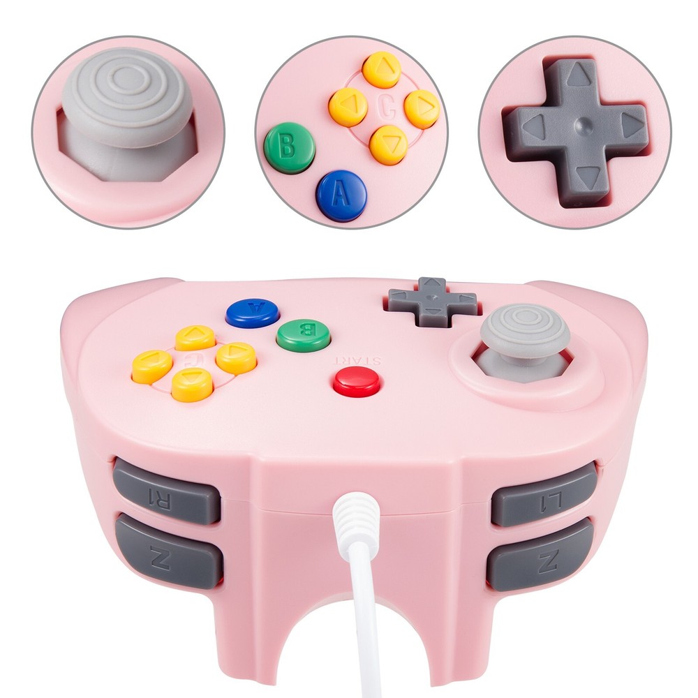N64 Controller Wired Gaming Joystick Replacement for N64 Video Games Console