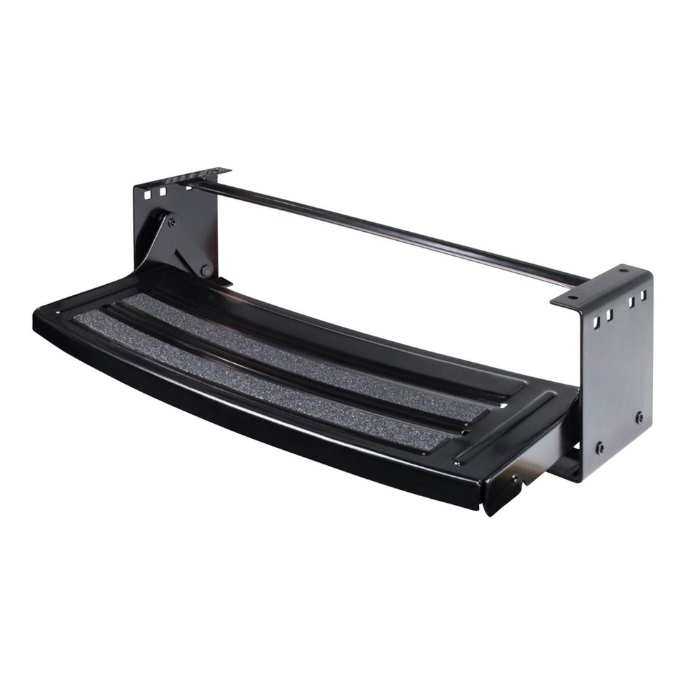 Lippert Components Radius 24" Single Manual RV Step Assembly, Standard, Black