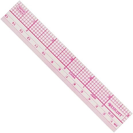 Transparent graph ruler zero centering